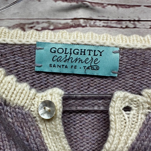 Golightly Lavender Cashmere Cardigan Size 3-6 Months - Picture 2 of 3